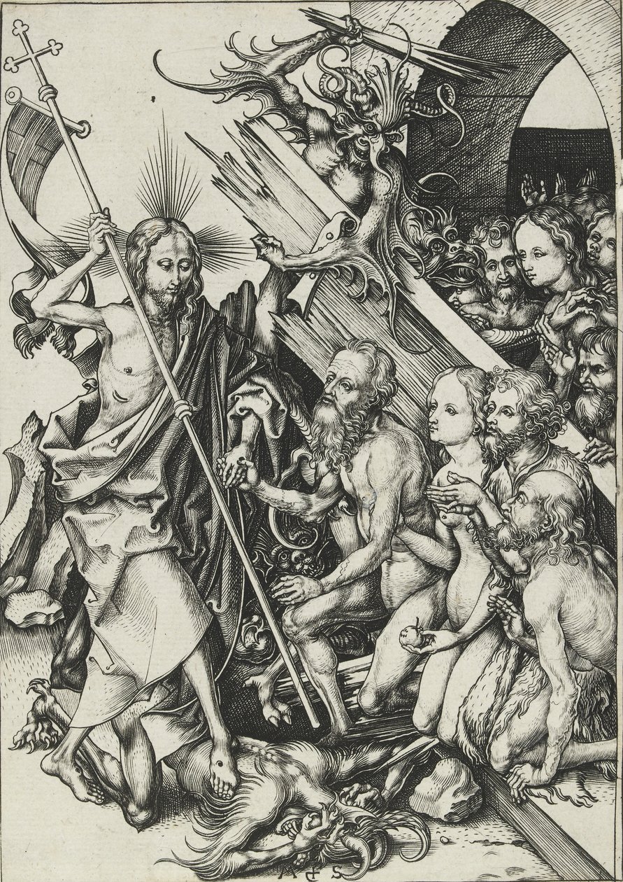 Christ in Limbo by Martin Schongauer