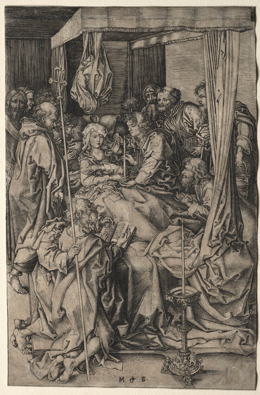 The Death of the Virgin by Martin Schongauer