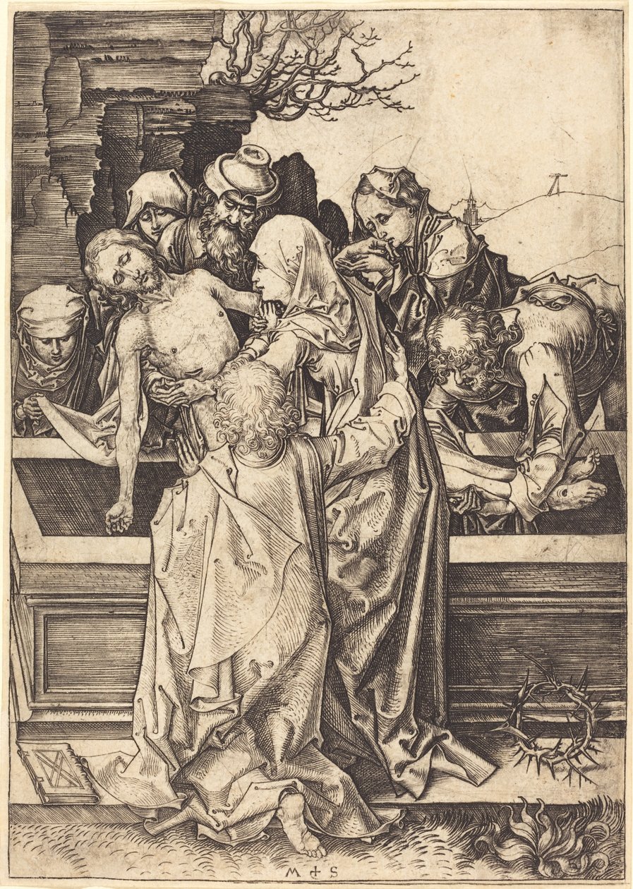 The Entombment by Martin Schongauer