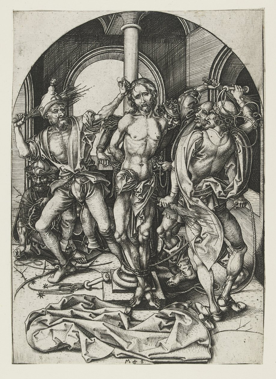 The Flagellation by Martin Schongauer