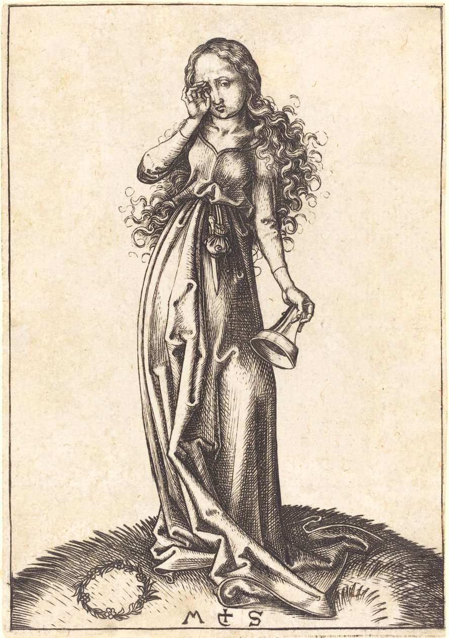 Third Foolish Virgin by Martin Schongauer