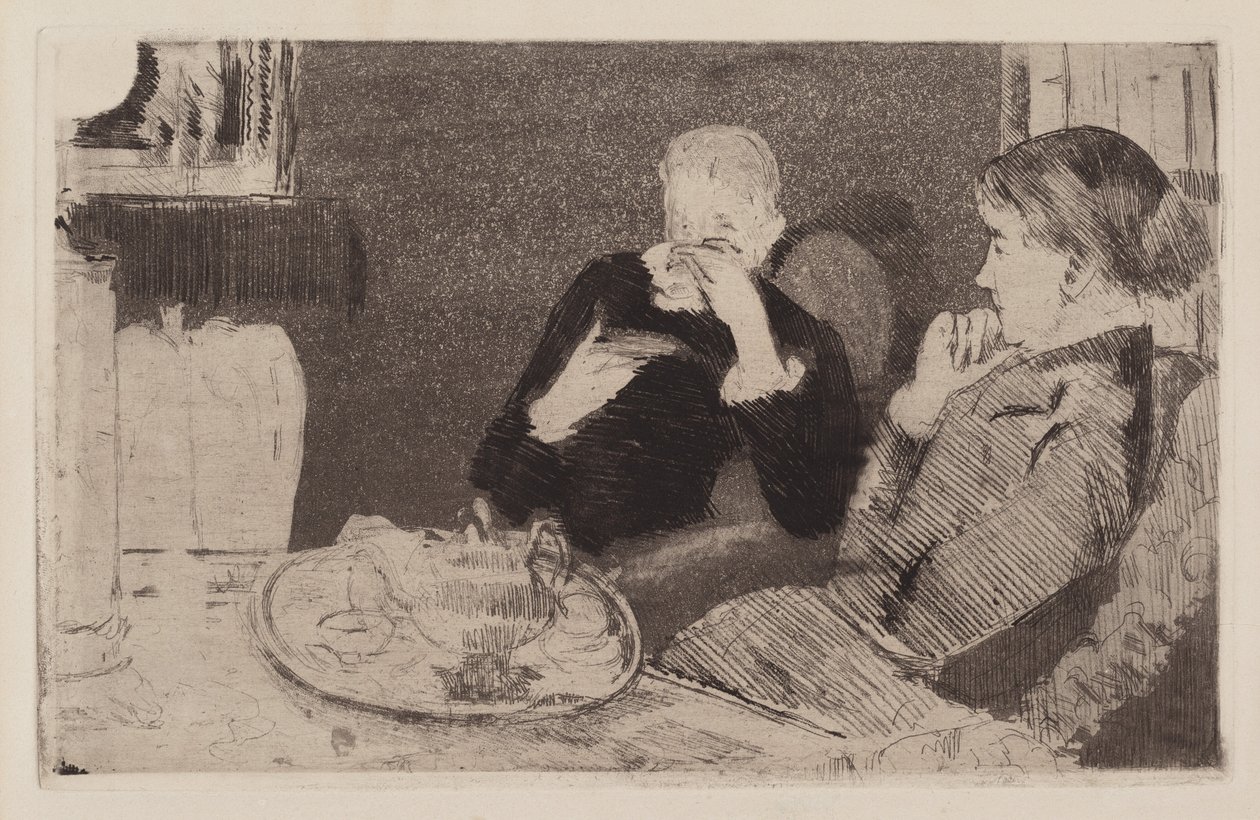 Lydia and Her Mother at Tea by Mary Cassatt