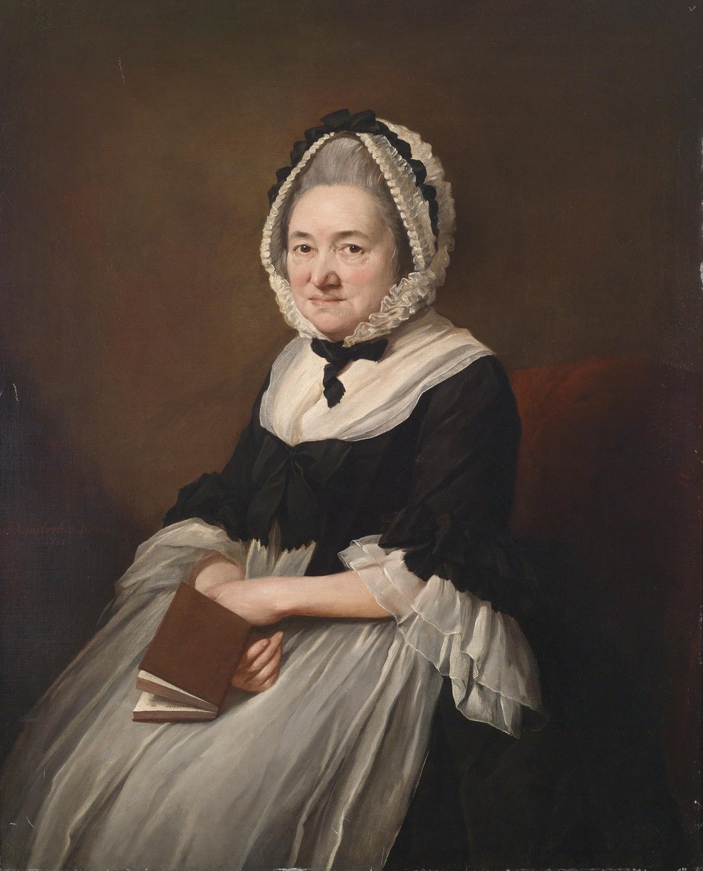 Portrait of Mrs. Stevenson, Signed and Dated Mid Left by Mason Chamberlin