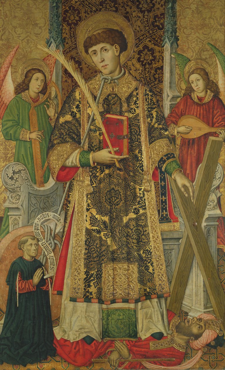 St. Vincent and a Donor by Master of Archbishop Dalmau of Mur