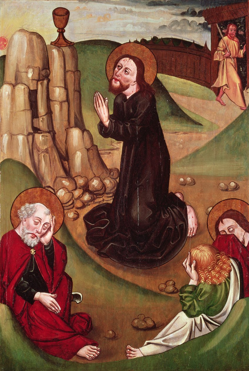 The Agony in the Garden by Master of Janosret