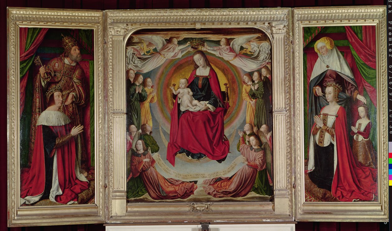 The Bourbon Altarpiece, c.1498 by Master of Moulins