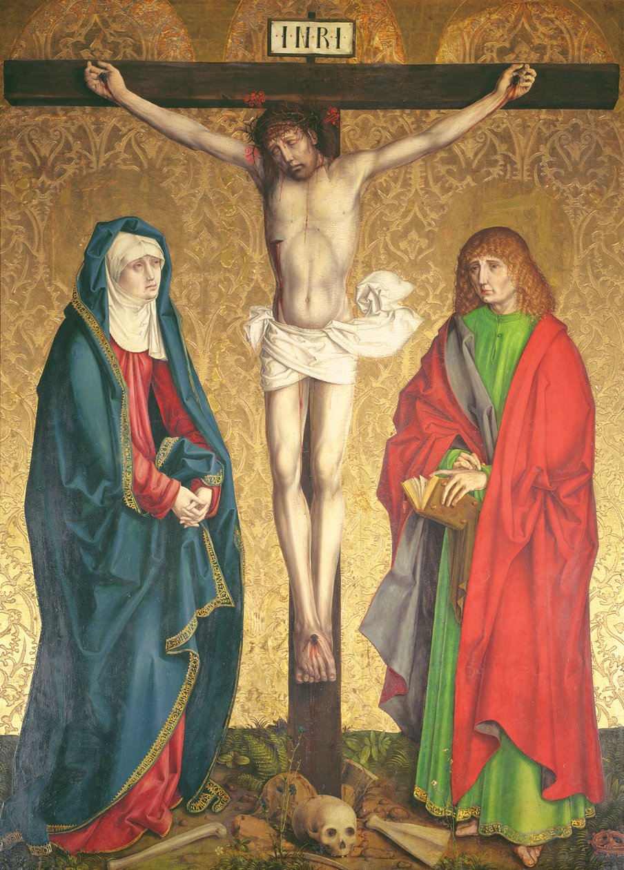 Crucifixion, Central Panel from the Retable on the High Altar by Master of the Carnation