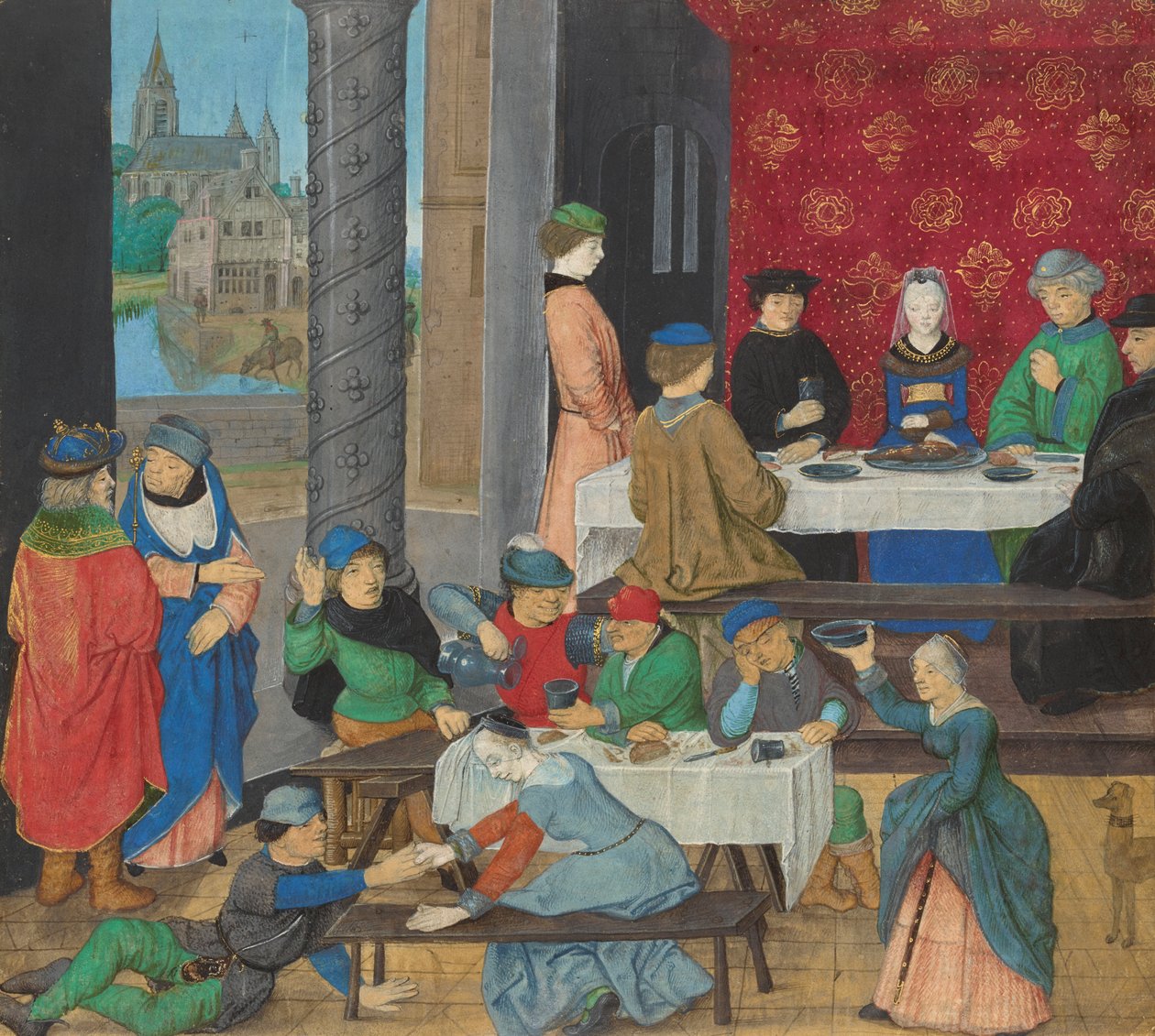 The Temperate and the Intemperate, c.1475-80 by Master of the Dresden Prayer Book