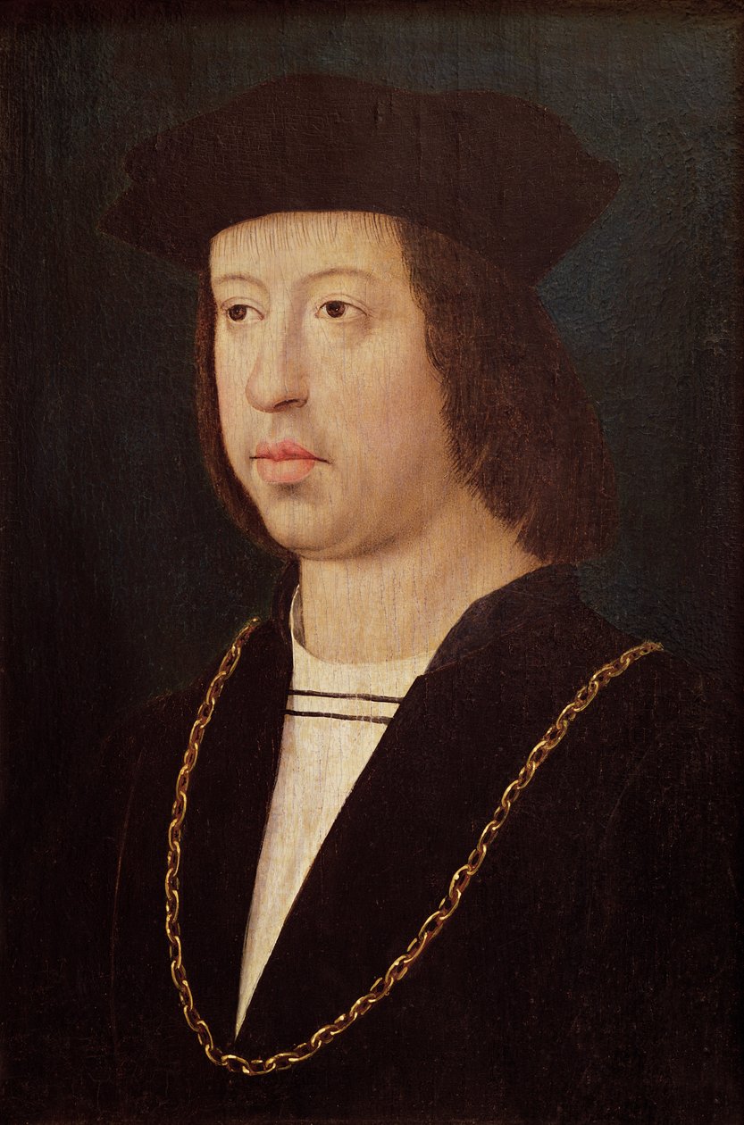 Portrait of Ferdinand II, King of Spain by Master of the Legend of St. Madeleine