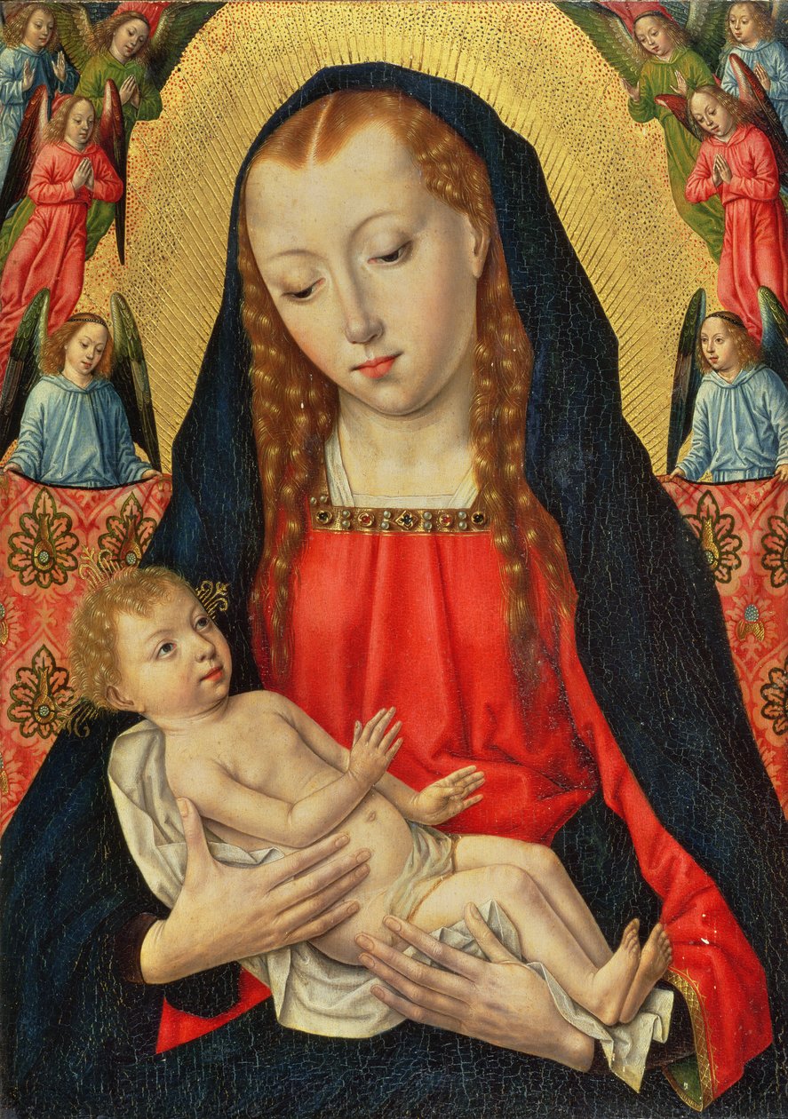 The Virgin and Child with Angels by Master of the Legend of St. Ursula