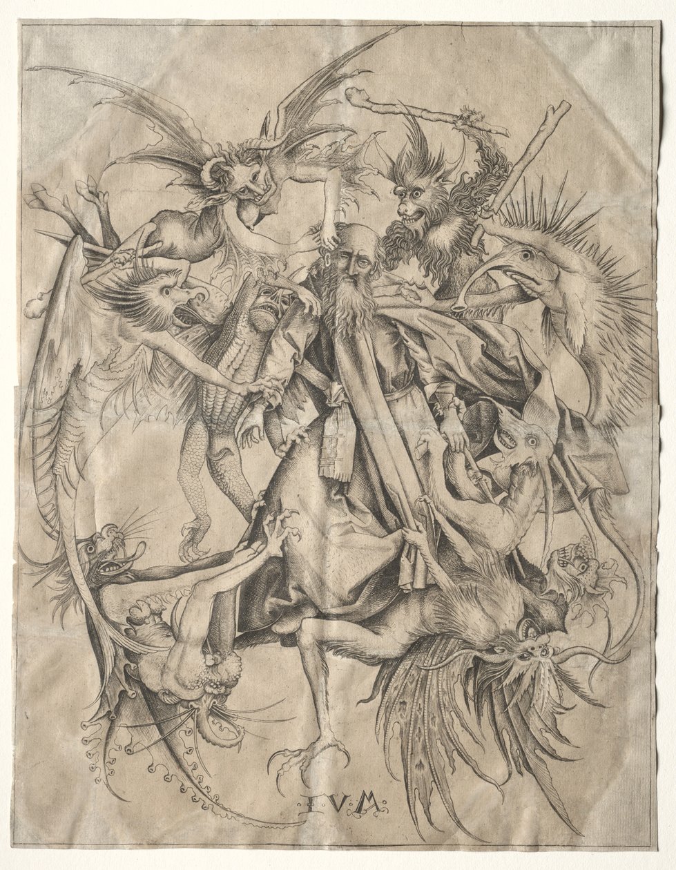 St. Anthony Tormented by the Devils by Master FVB