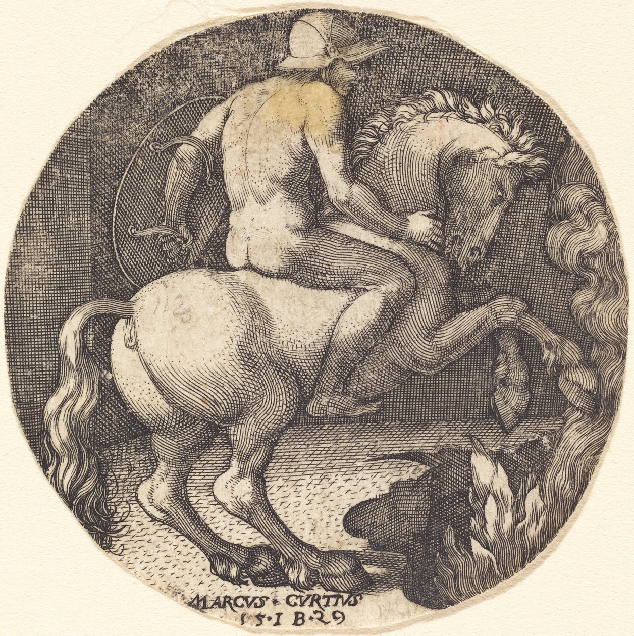 Marcus Curtius by Master IB