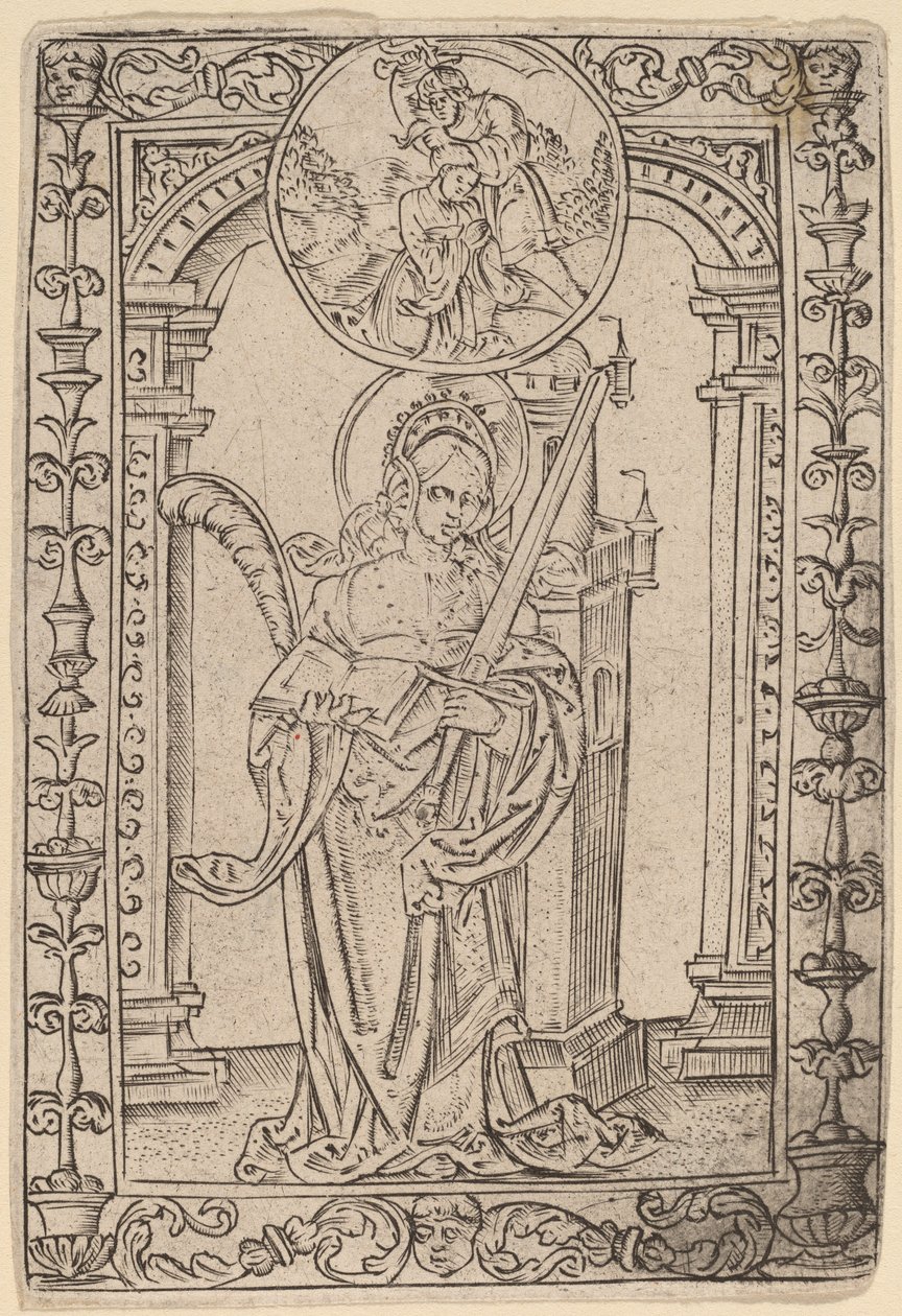 Saint Barbara by Master S