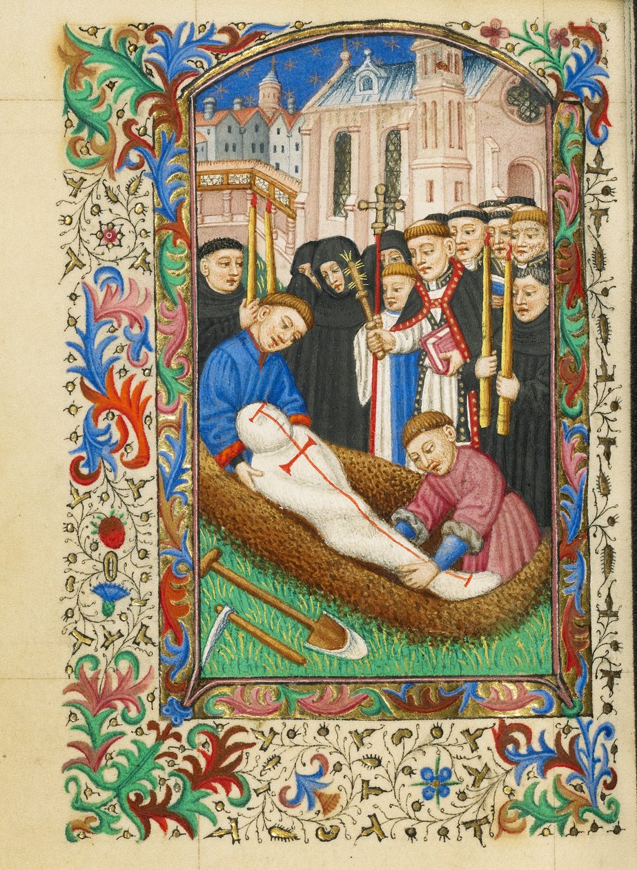 Burial in a Churchyard by Master of Sir John Fastolf