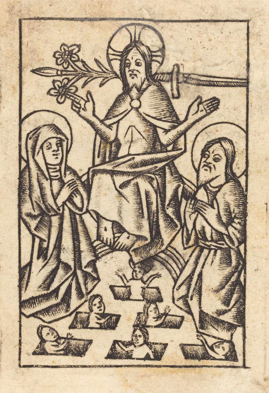 The Last Judgment (right) by Master of St. Erasmus