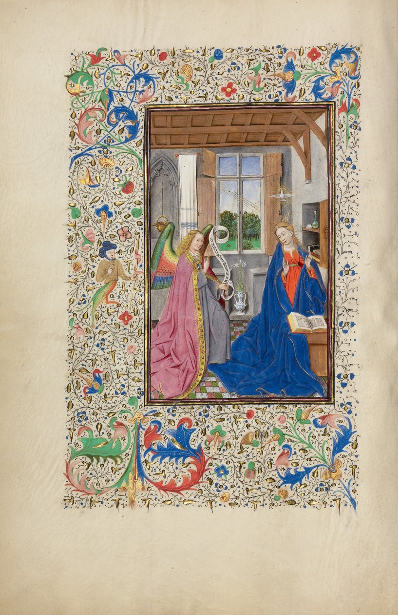 The Annunciation by Master of the Llangattock Hours
