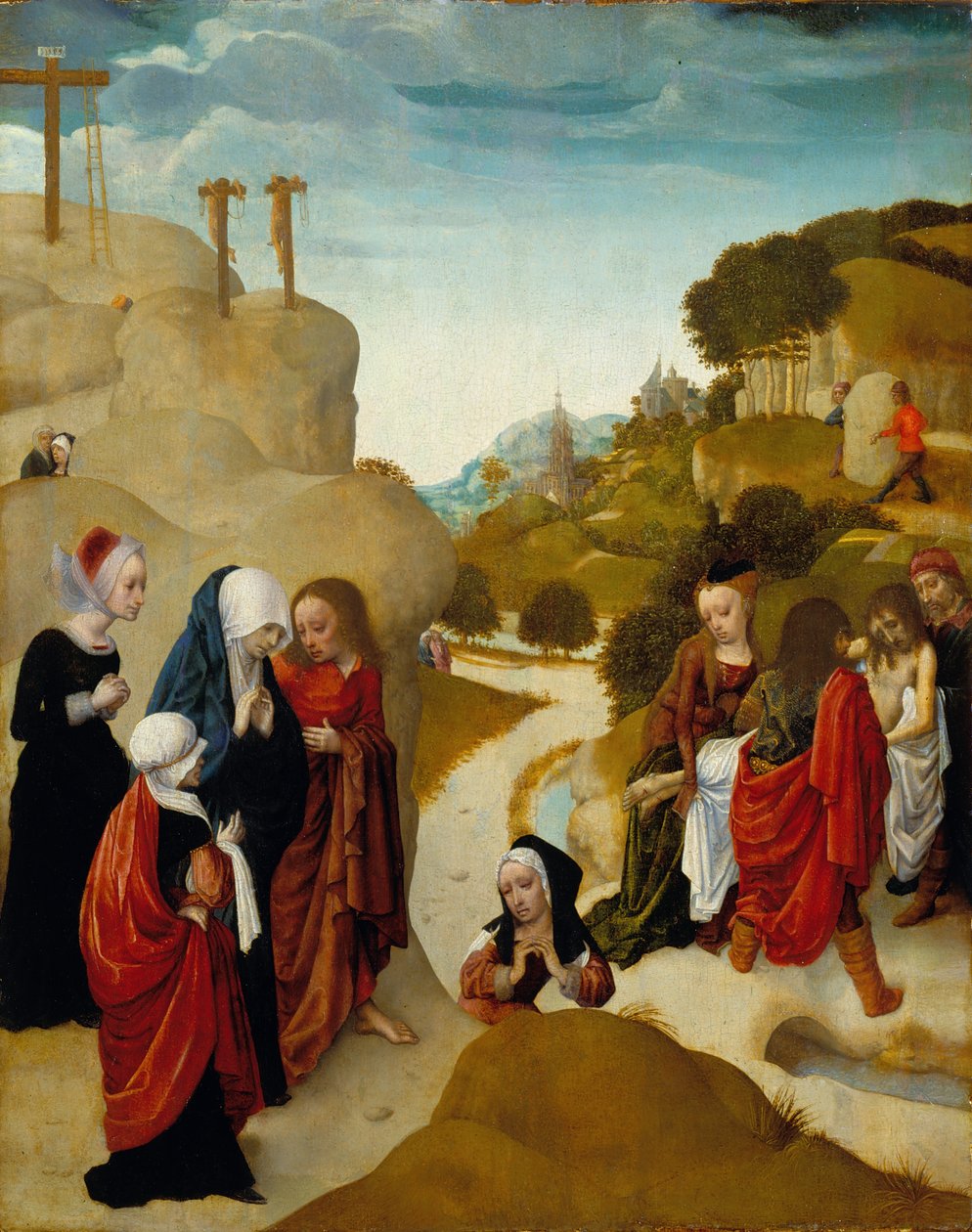 Entombment of Christ by Master of the Virgo Inter Virgines
