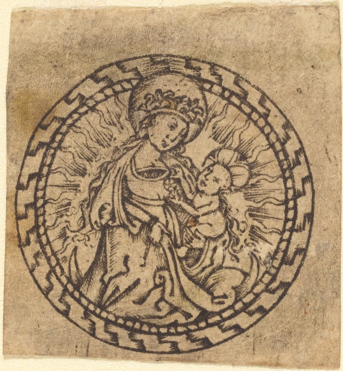 Madonna and Child by Master with the Flower Borders