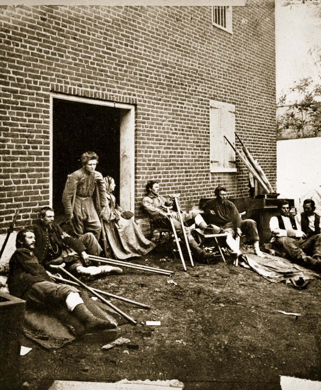 Union Wounded at Fredericksburg, Virginia, 1863 by Mathew B. Brady