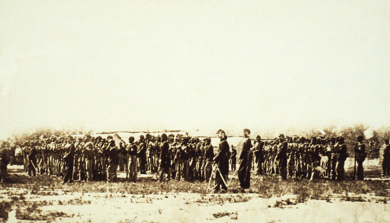 First U.S. Coloured Infantry by Mathew B. Brady