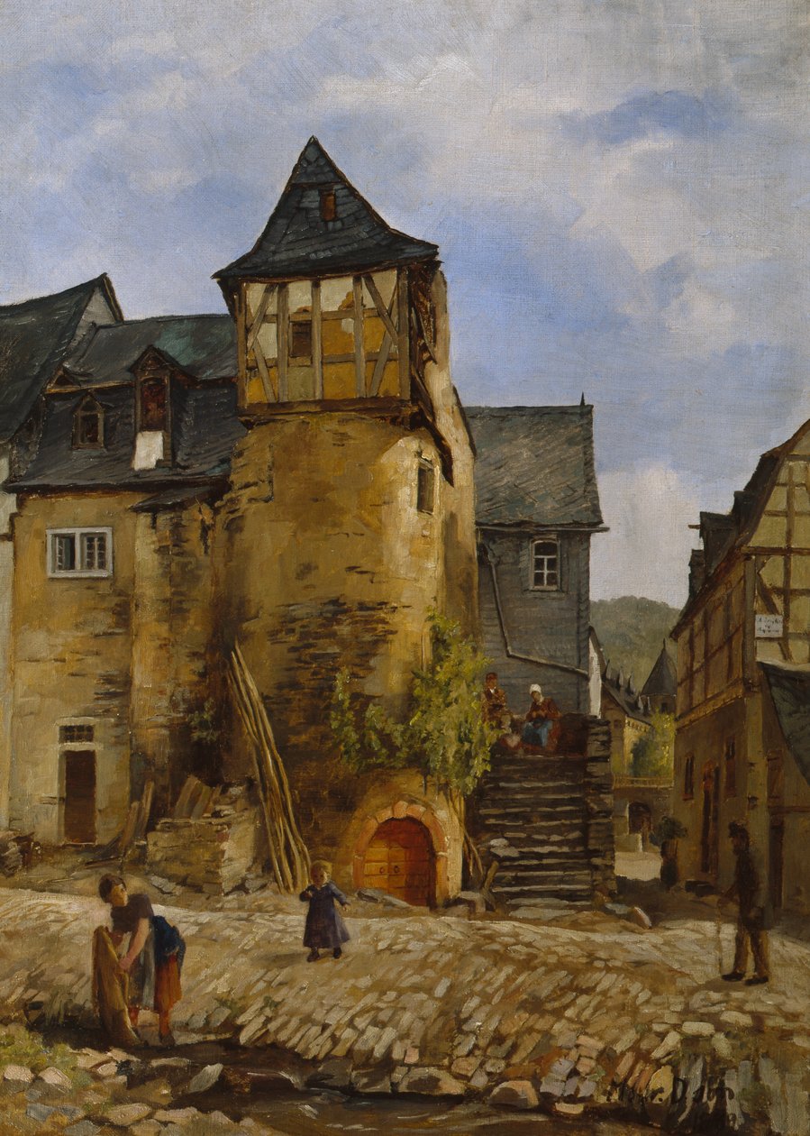 Village Street by Mathilde Dietrichson