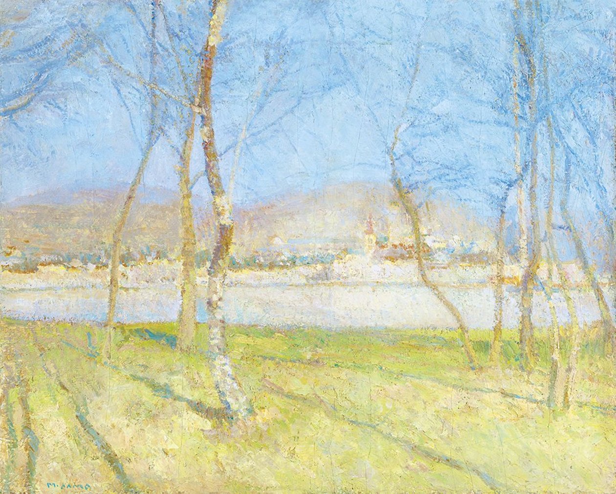 By the River in Spring by Matija Jama