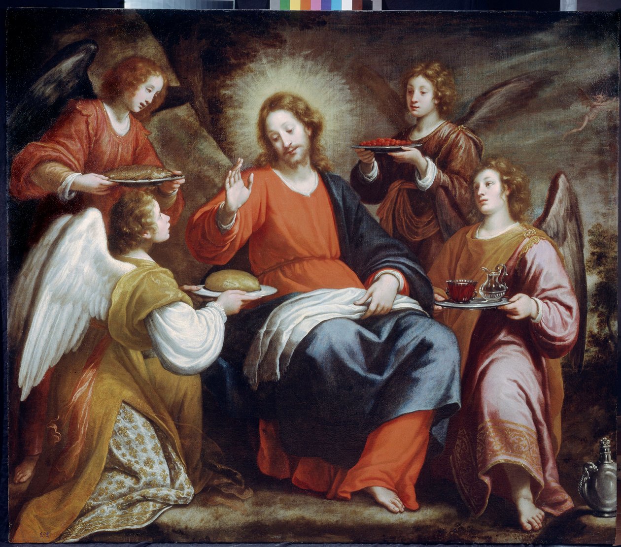 Angels Ministering to Christ in the Wilderness by Matteo Rosselli