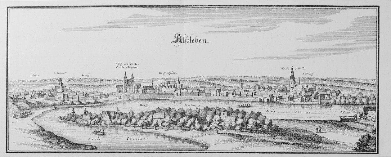 Alsleben by Matthaus Merian