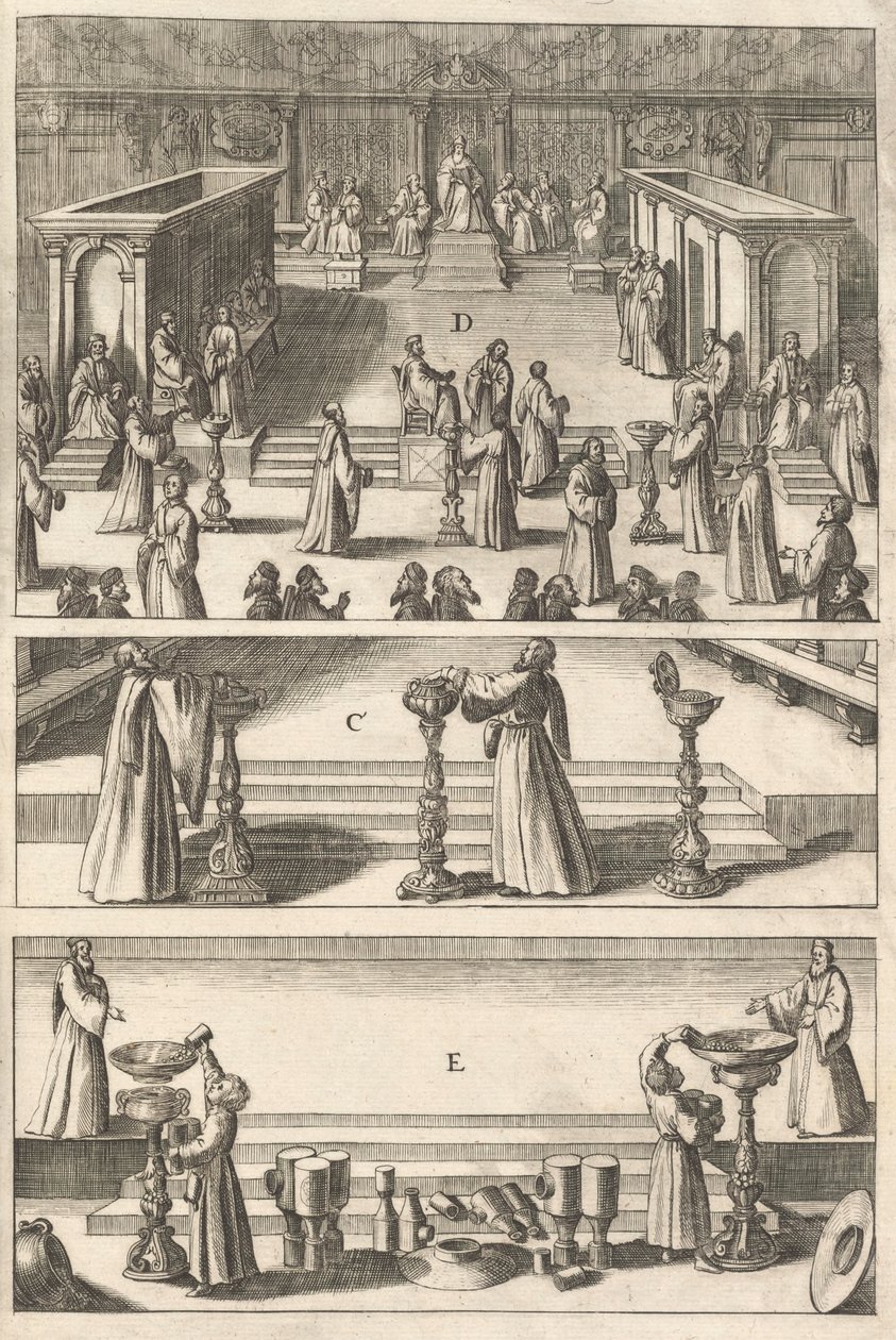 Plate from Topographia Italiae, 1688 by Matthaus Merian