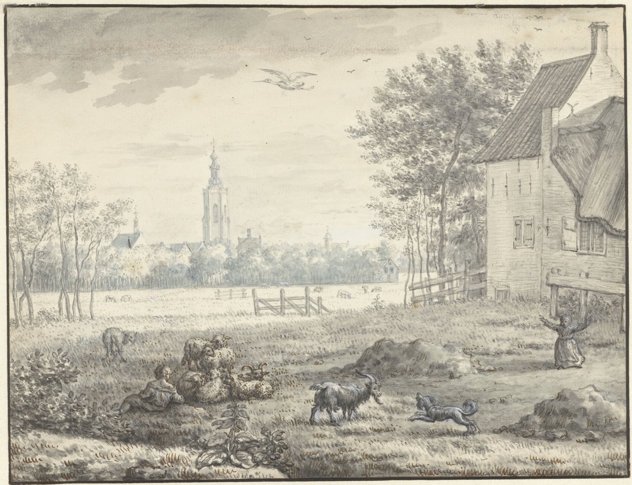 View of The Hague by Mattheus Verheyden