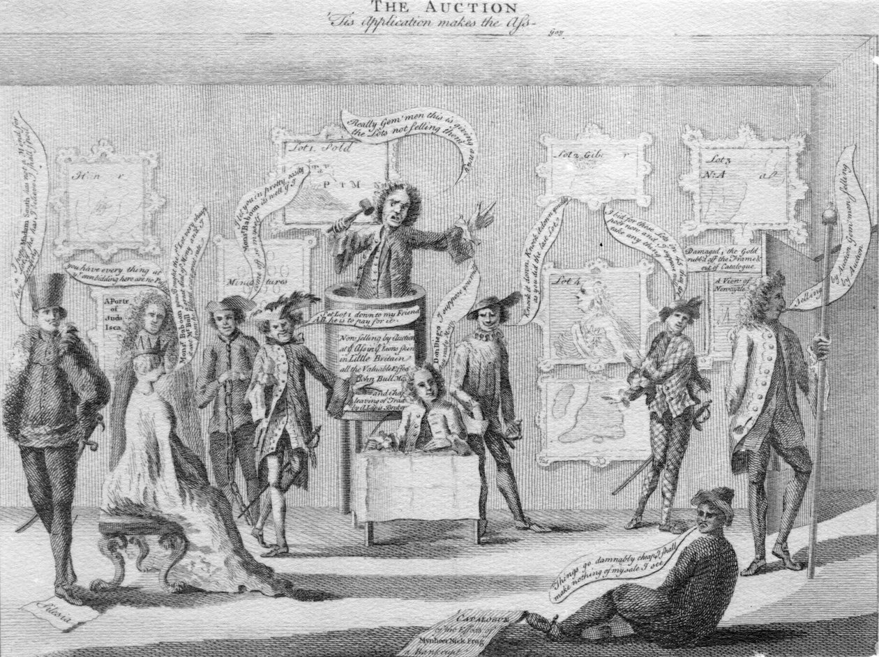 The Auction by Matthew or Matthias Darly