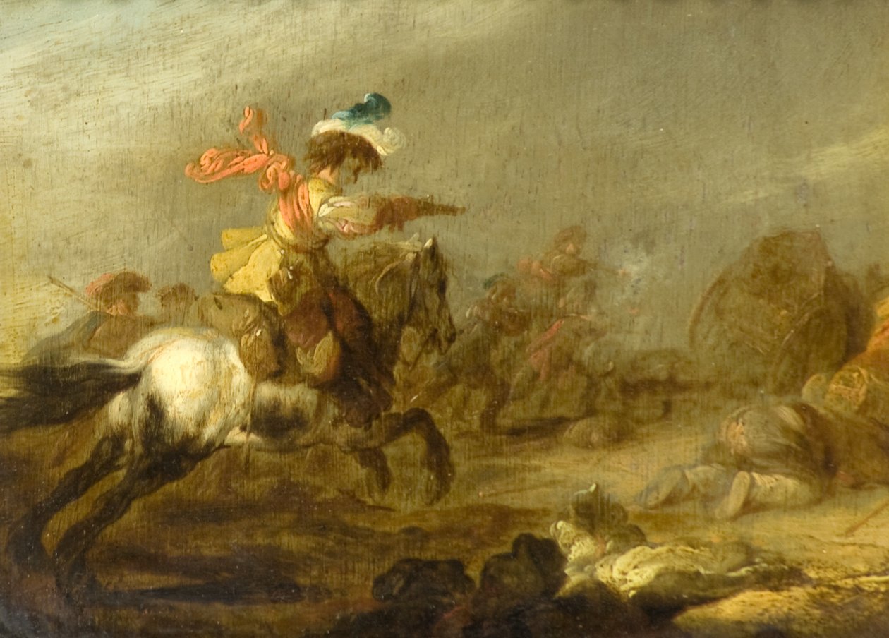 White Horse and Figures by Matthias (follower of) Scheits