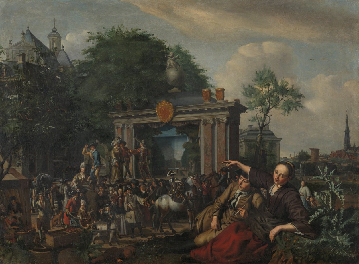 Theatrical Performance in the Open Air by Matthys Naiveu