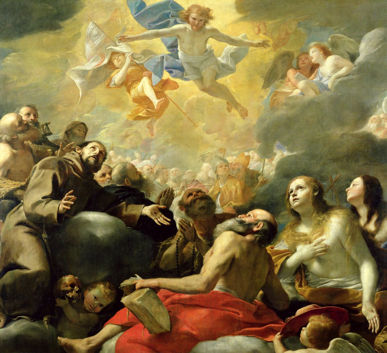 Christ in Glory with the Saints, c.1660 by Mattia Preti