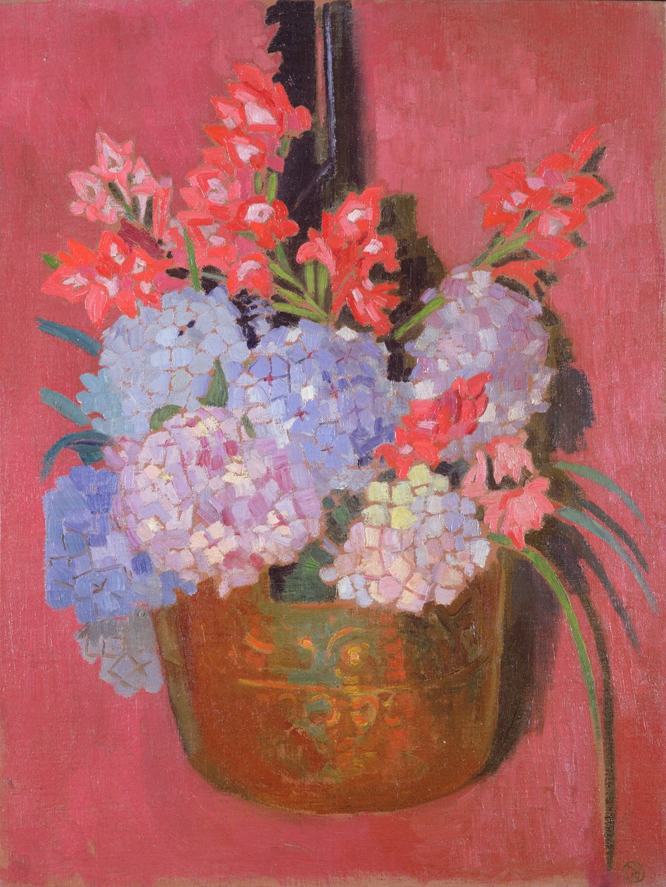 Copper Cauldron with Hydrangeas, 1916 by Maurice Denis