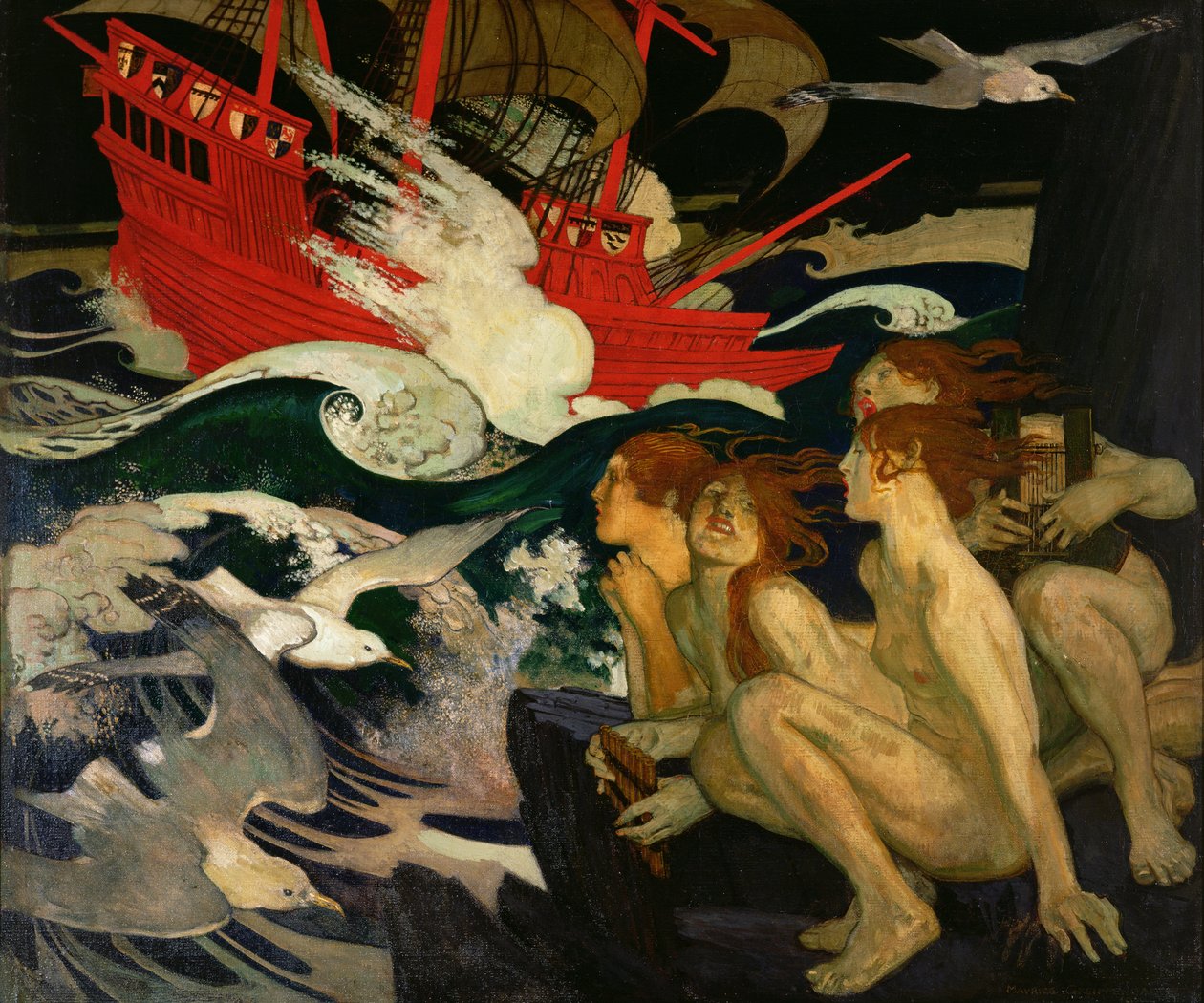 The Sirens by Maurice Greiffenhagen