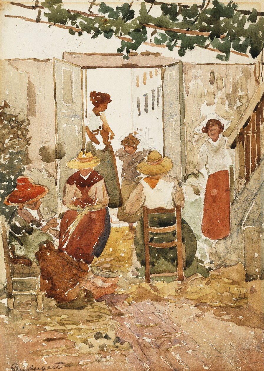 Lacemakers, Venice by Maurice Brazil Prendergast
