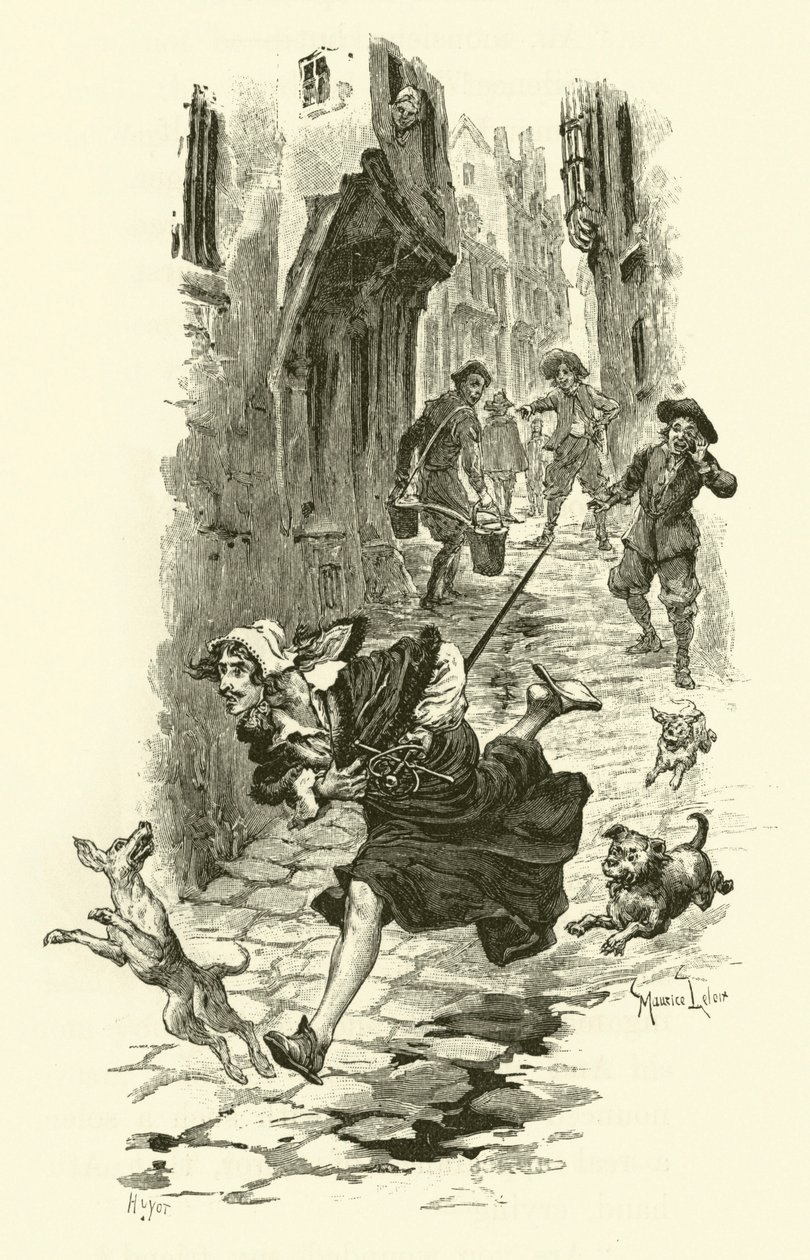 Illustration for The Three Musketeers by Maurice Leloir