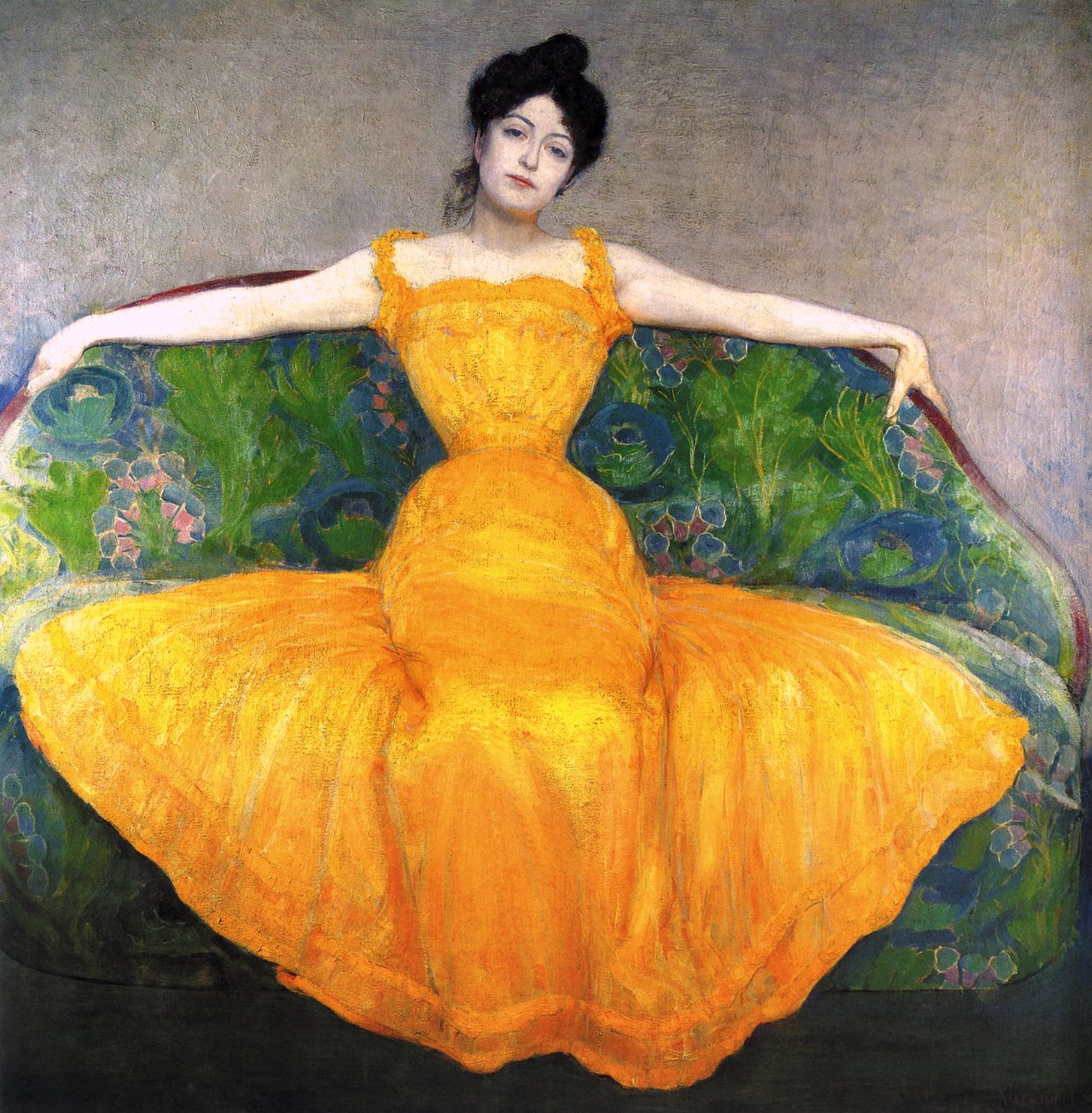 Woman in a Yellow Dress by Max Kurzweil