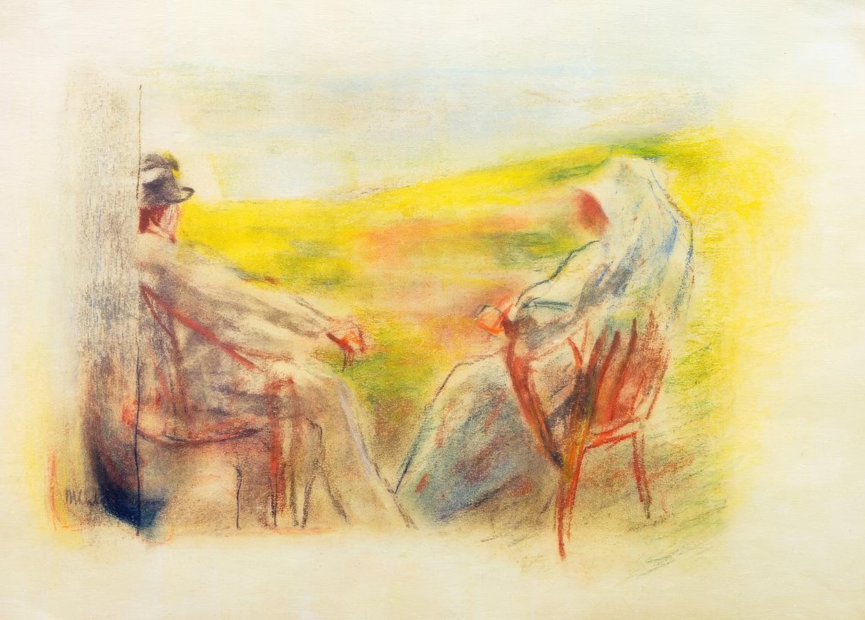 Lady and Gentleman in Front of a Dune Landscape by Max Liebermann