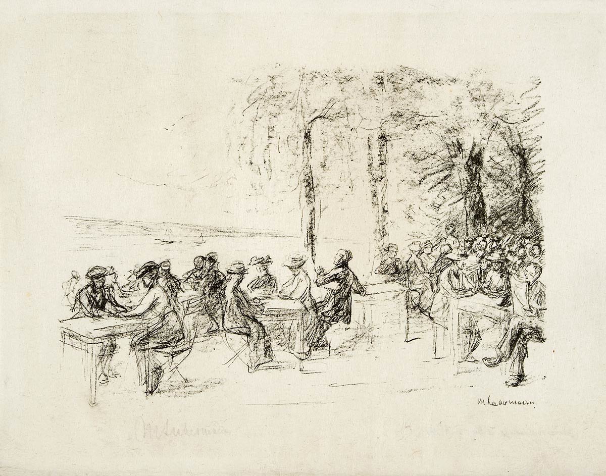 Coffee Garden on the Havel by Max Liebermann