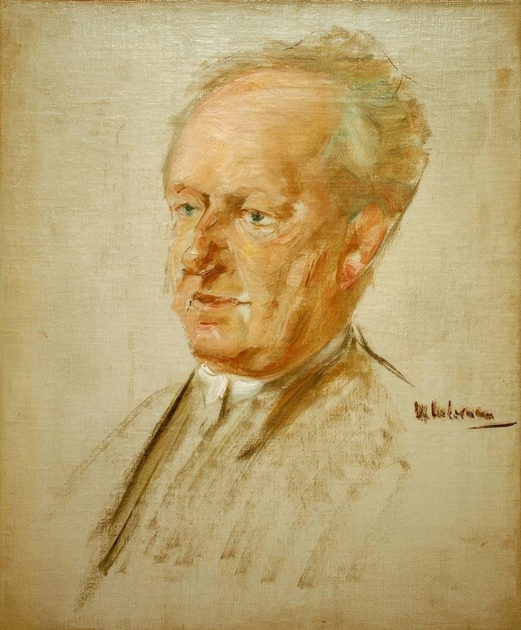 Portrait of Gerhart Hauptmann by Max Liebermann