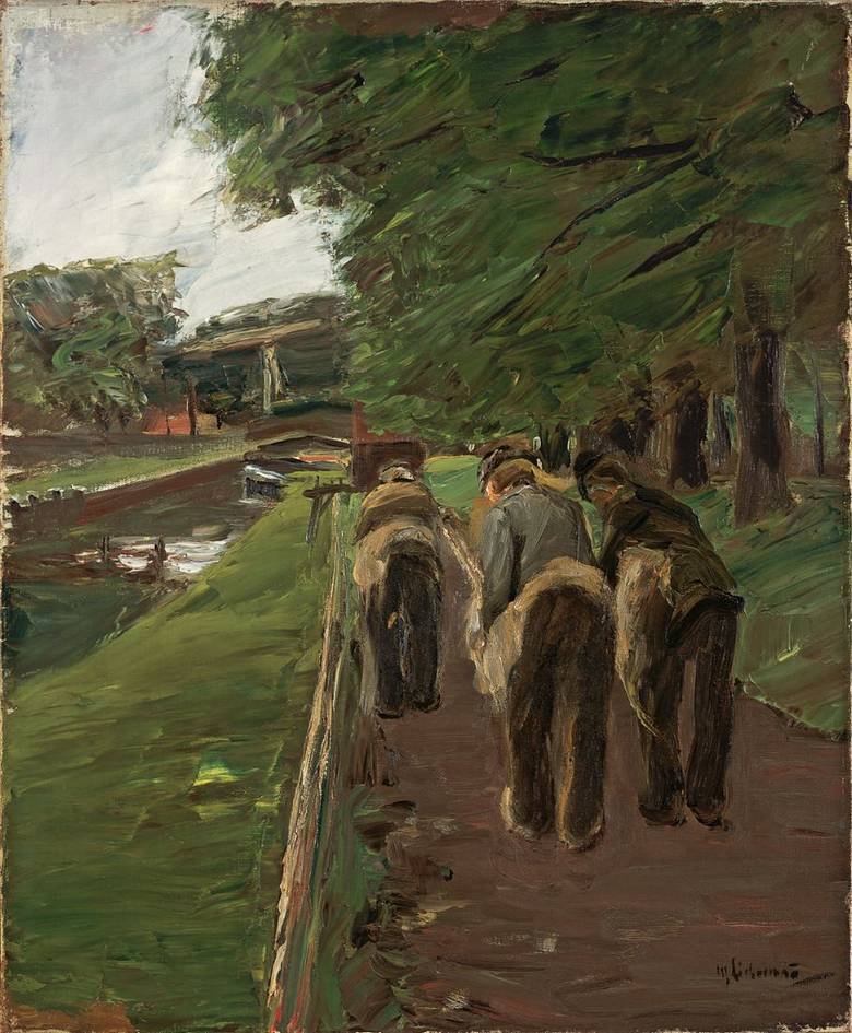 Ropewalk in Edam by Max Liebermann