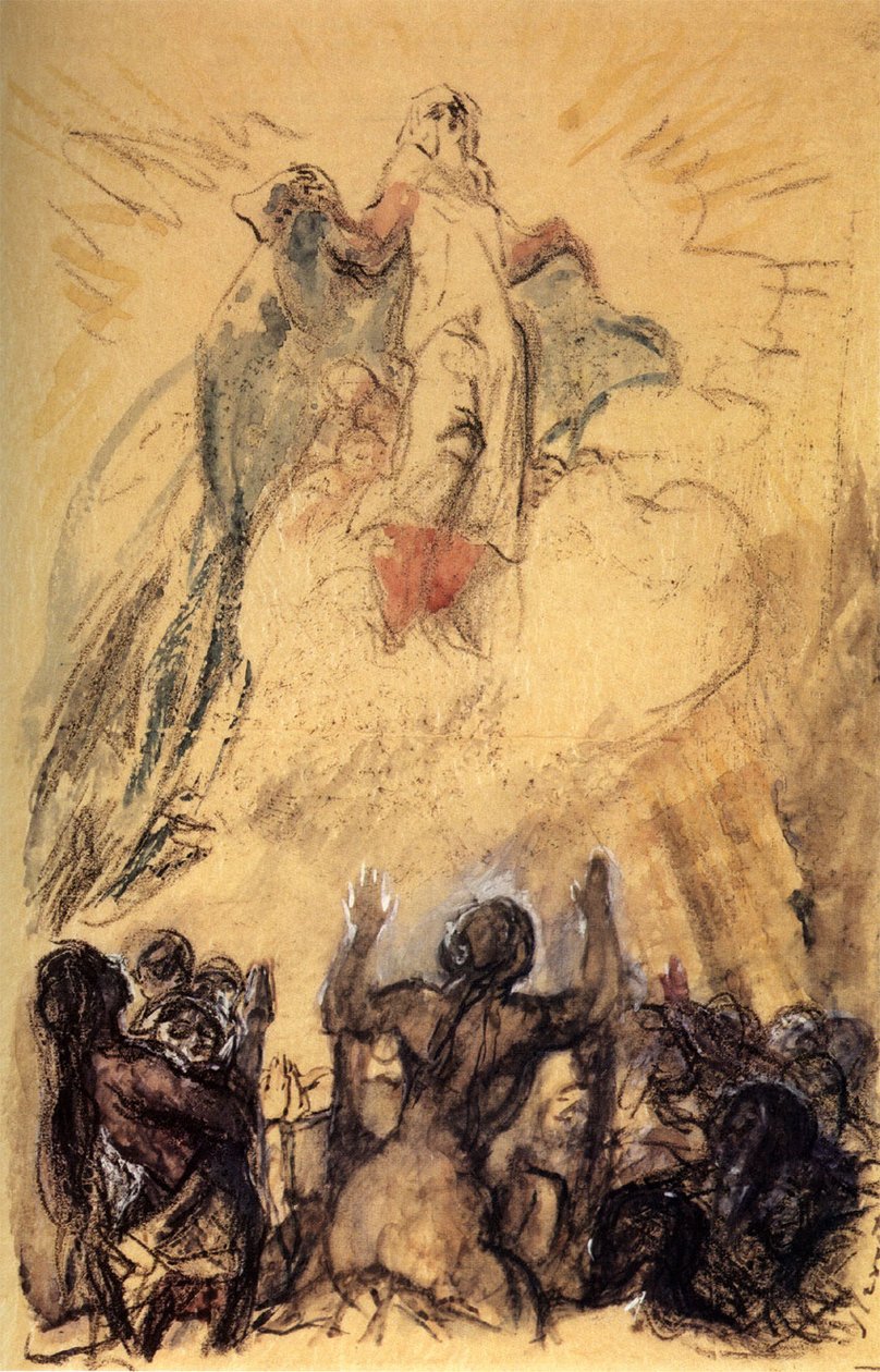 Mater gloriosa with the Choir of Peasants by Max Slevogt