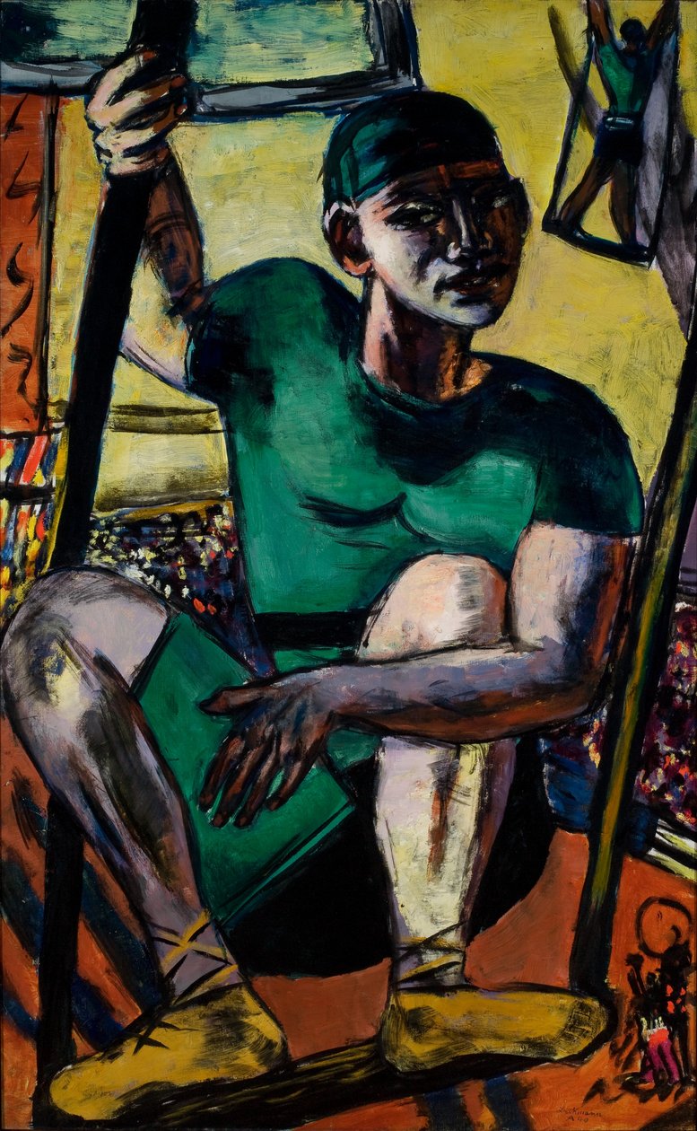 Acrobat on Trapeze by Max Beckmann