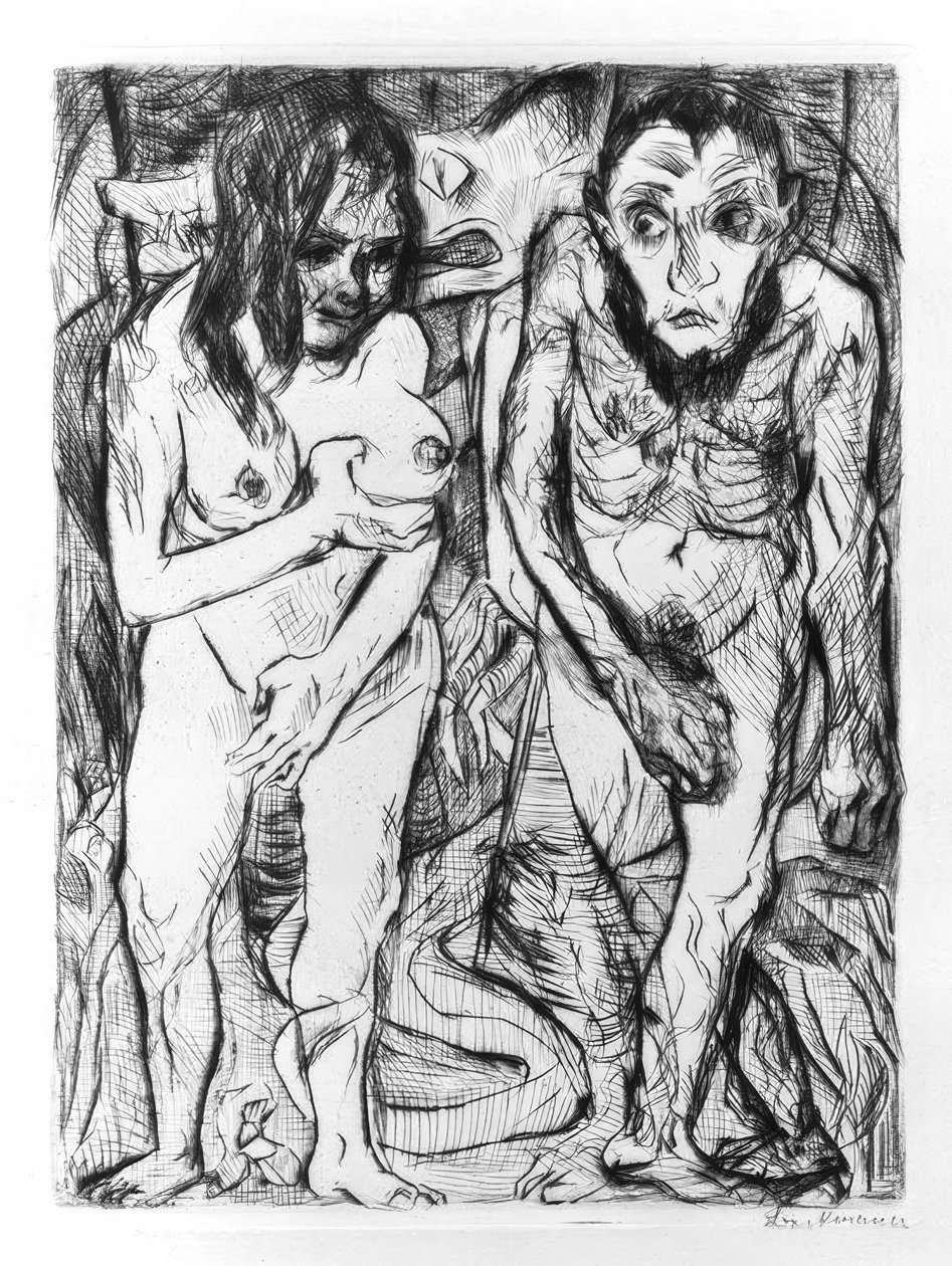 Adam and Eve by Max Beckmann