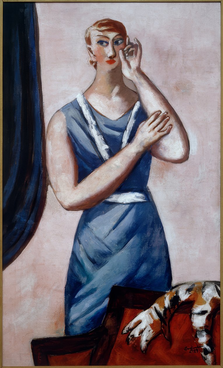 Portrait of Valentine Tessier by Max Beckmann