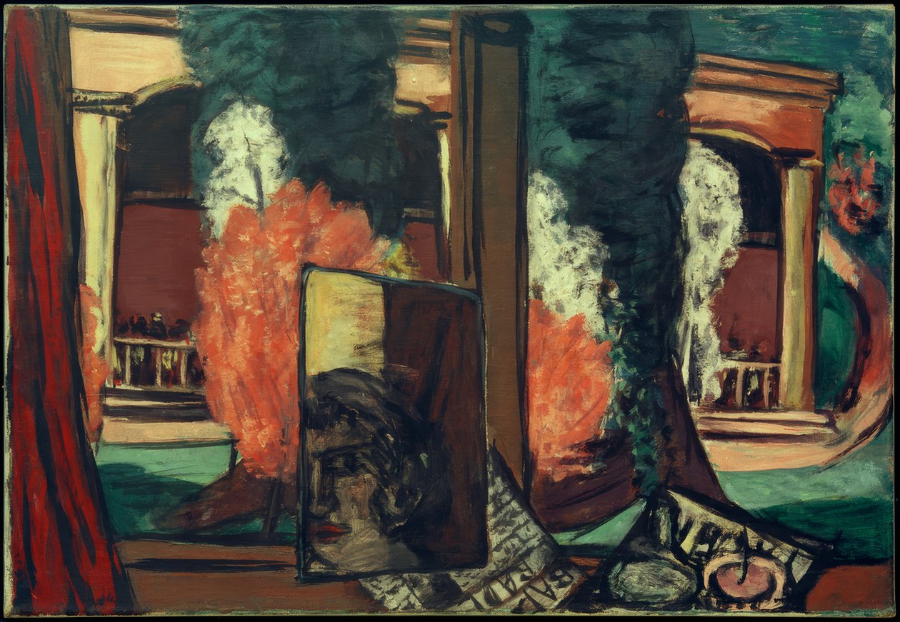 View from the Window in Baden-Baden by Max Beckmann