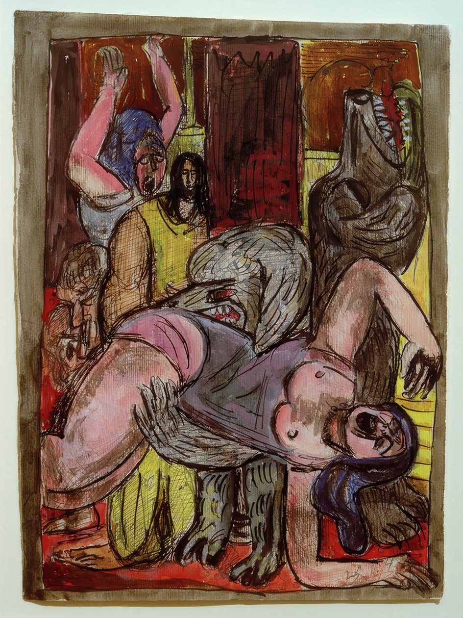 The Dogs are Getting Bigger by Max Beckmann