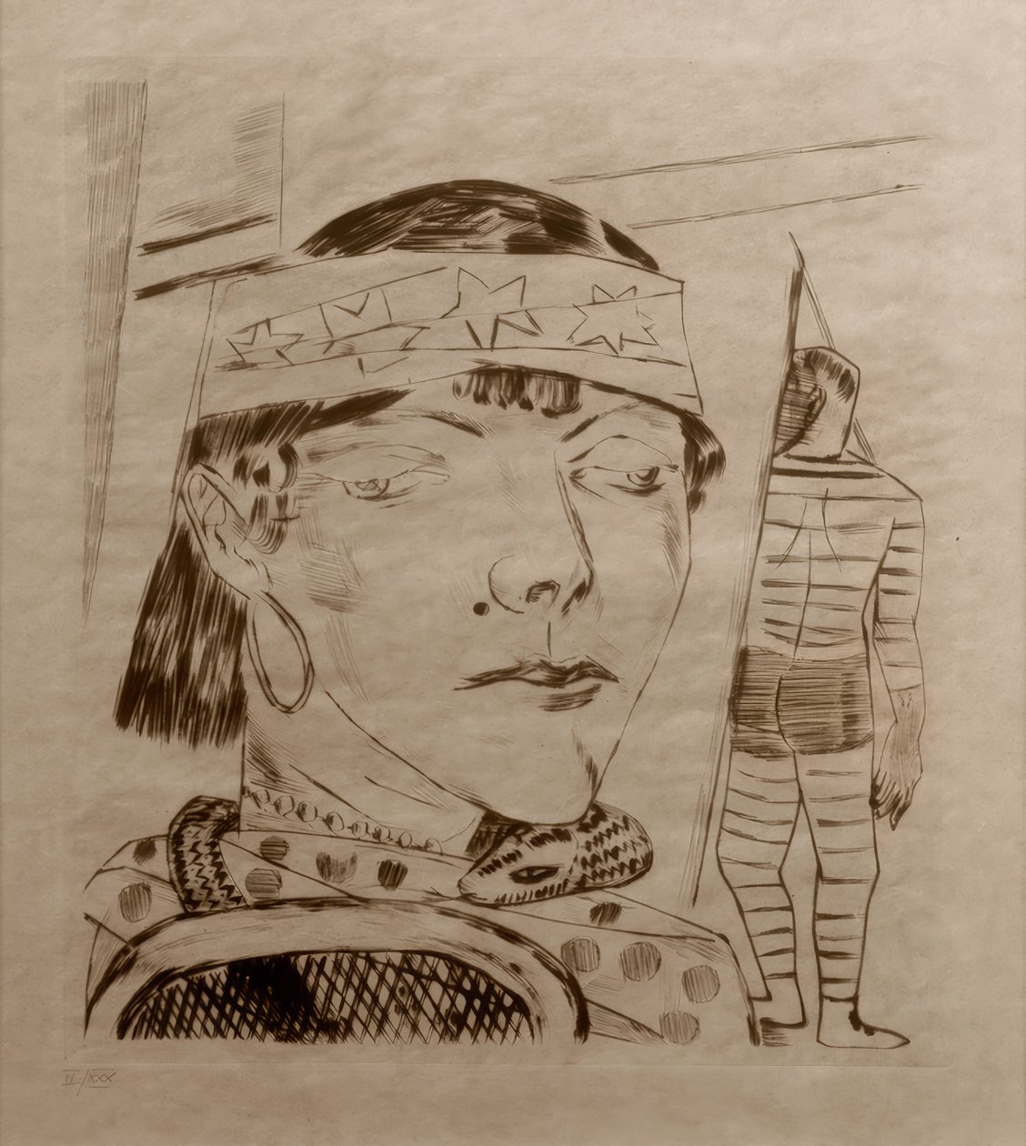 The Snake Lady by Max Beckmann